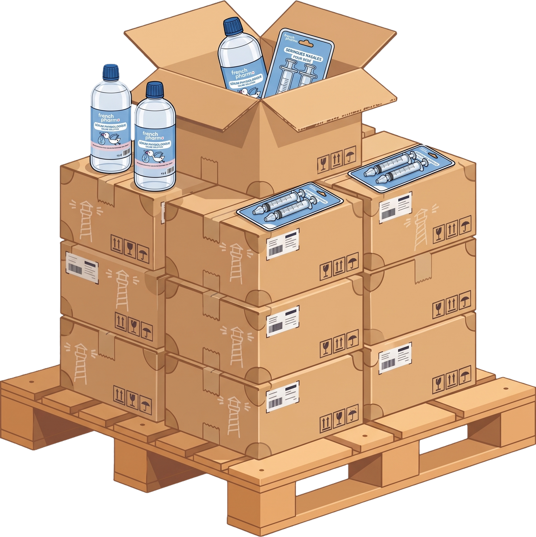 Commandez directement par palette