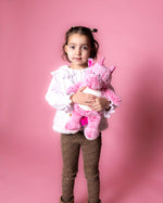 Bouillotte Peluche Licorne Rose