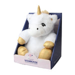 Bouillotte Peluche Licorne Blanche