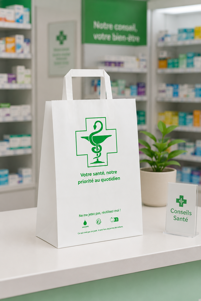 Sacs kraft pharmacie (Cabas)