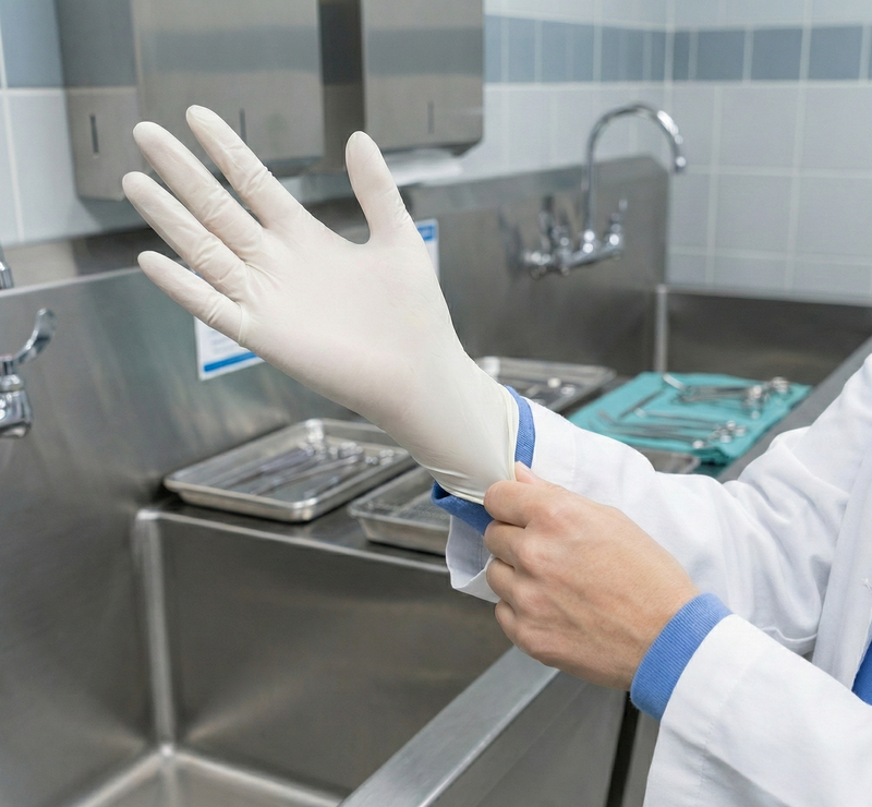 Gants Vinyle Blanc Non Poudré