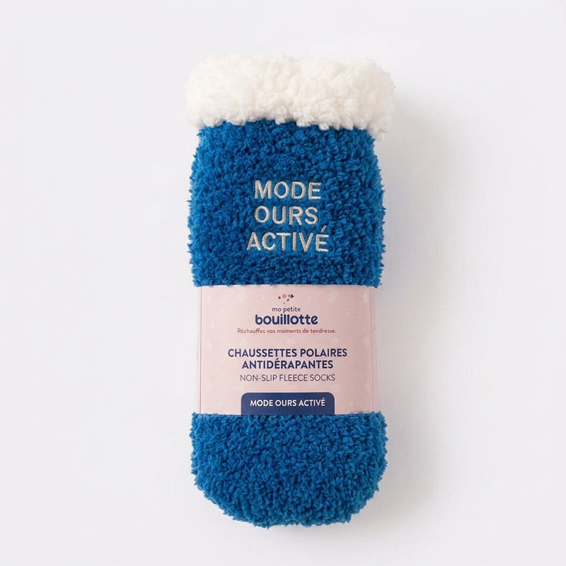 Chaussette polaire message (Mode Ours Activé)