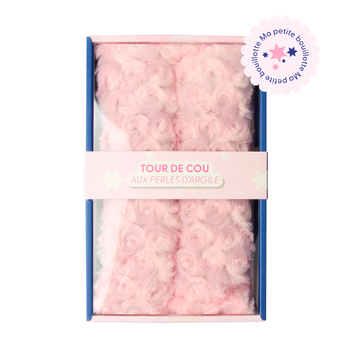 Pink heated neck warmer