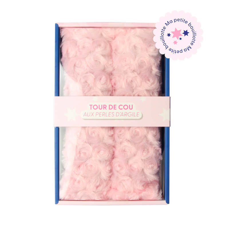 Tour de cou chauffant rose