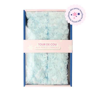 Tour de cou chauffant bleu