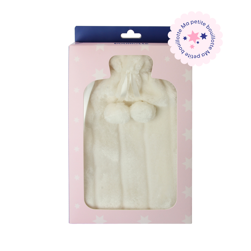 Bouillotte polaire blanche