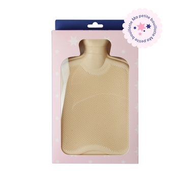 Classic beige hot water bottle