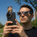 Kit lunettes d’observation solaire avec filtre photo smartphone